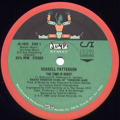 Russell Patterson - The Time Is Right | Jump Street Records (JS-1023)