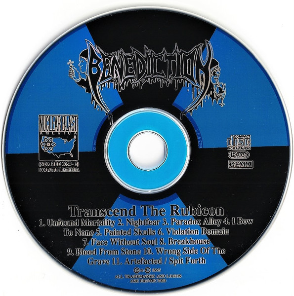 Benediction - Transcend The Rubicon - CD | Nuclear Blast America (NBA RED 6058-2) - 4