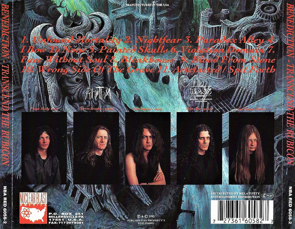 Benediction - Transcend The Rubicon - CD | Nuclear Blast America (NBA RED 6058-2) - 2