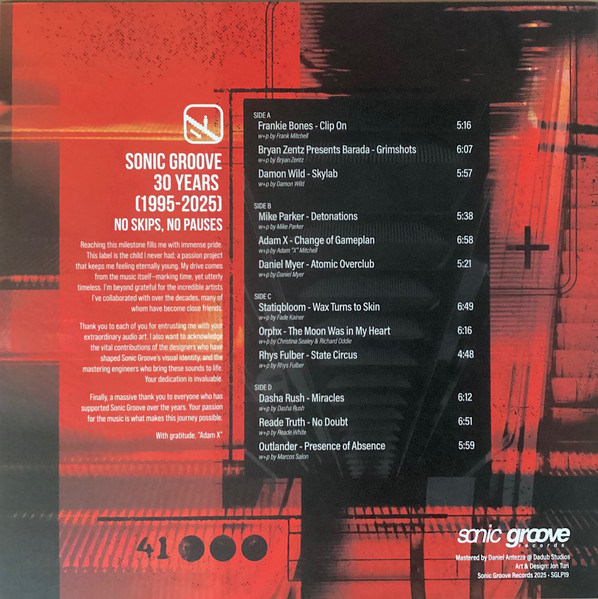 Various - Sonic Groove 30 Years | Sonic Groove (SGLP19) - 3
