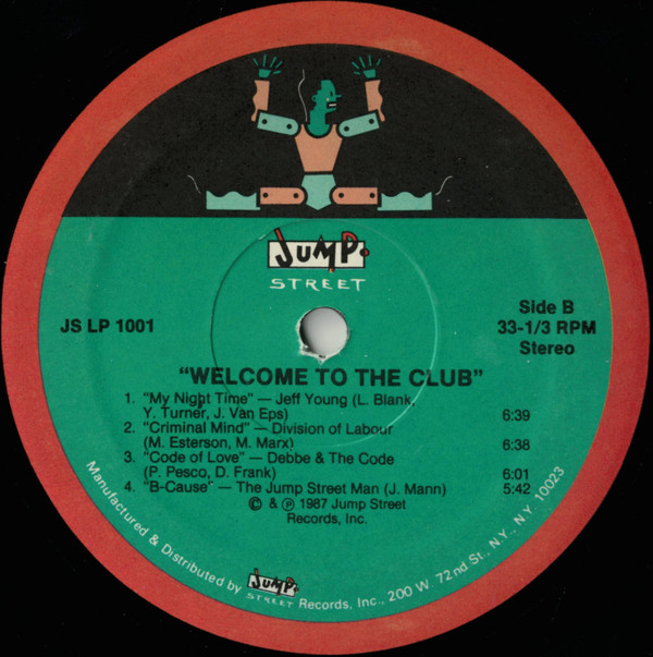 Various - Welcome To The Club | Jump Street (JS LP 1001) - 4