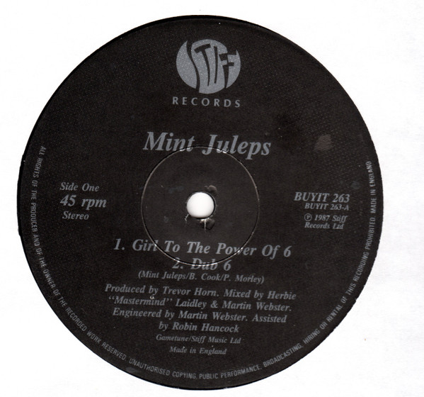 Mint Juleps - Girl To The Power Of 6 | Stiff Records (Buyit 263) - 2