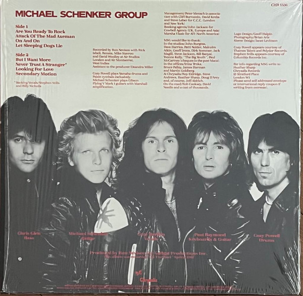 The Michael Schenker Group - MSG | Chrysalis (CHR 1336) - 2