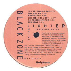 Massimiliano Castagneris - In The Light EP | Black Zone Records (BKZ 102) - main