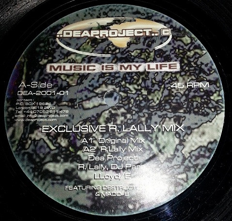 D.E.A. Project Featuring MC Destruction & Madd B - Music Is My Life | DEA Project (DEA-2001-01) - 2 D.E.A. Project Featuring MC Destruction & Madd B - Music Is My Life | DEA Project (DEA-2001-01) - 2