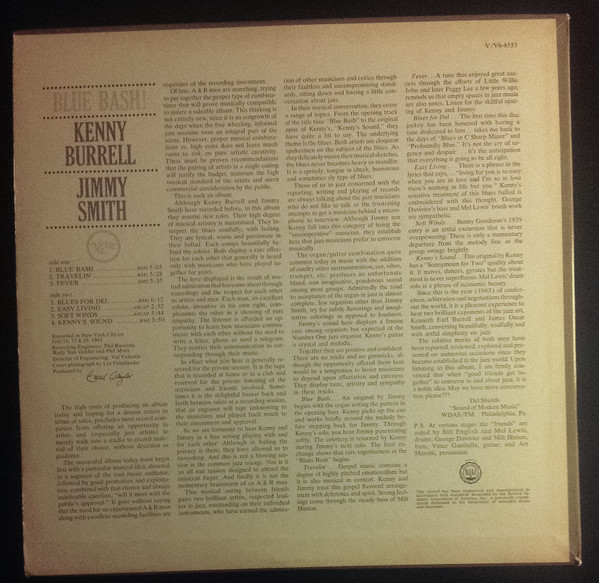 Kenny Burrell / Jimmy Smith - Blue Bash! | Verve Records (V6-8553) - 2 Kenny Burrell / Jimmy Smith - Blue Bash! | Verve Records (V6-8553) - 2