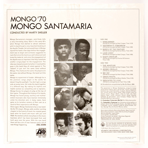 Mongo Santamaria - Mongo '70 | Atlantic (sd 1567) - 2