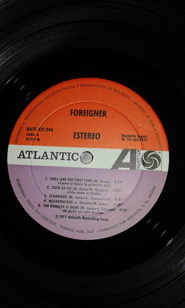 Foreigner - Foreigner | Atlantic (HATS 421-244) - 3