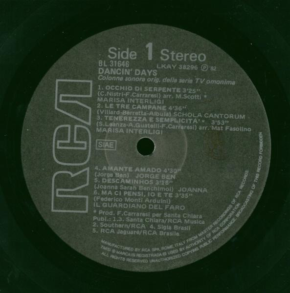 Various - Dancin' Days | RCA (BL 31646) - 3