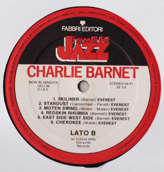 Charlie Barnet - Charlie Barnet | Fabbri Editori (GdJ 08) - 4 Charlie Barnet - Charlie Barnet | Fabbri Editori (GdJ 08) - 4