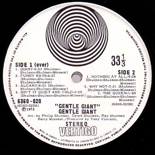 Gentle Giant - Gentle Giant | Vertigo (6360-020) - 4