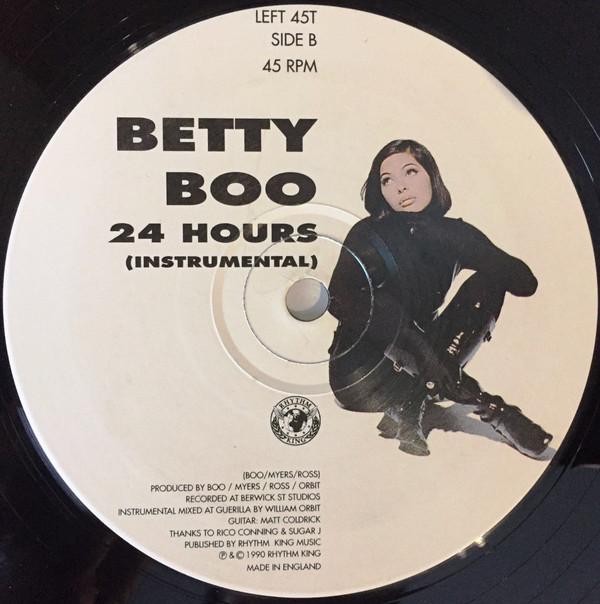 Betty Boo - 24 Hours | Rhythm King (LEFT 45T) - 4