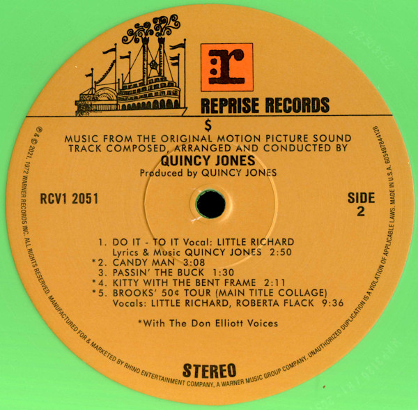 Quincy Jones - $ (Music From The Original Motion Picture Sound Track) | Reprise Records (RCV1 2051) - 4