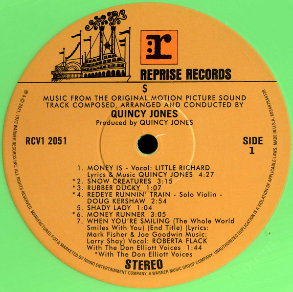 Quincy Jones - $ (Music From The Original Motion Picture Sound Track) | Reprise Records (RCV1 2051) - 3