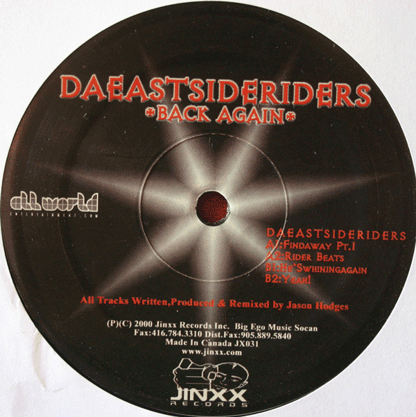 Da Eastsideriders - Back Again | Jinxx Records (JX 031)