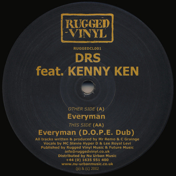 D.R.S. Feat. Kenny Ken - Everyman | Rugged Vinyl Records (RUGGEDCL001) - main