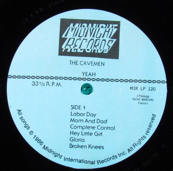 The Cavemen - ...Yeah | Midnight Records (MIR LP 120) - 3