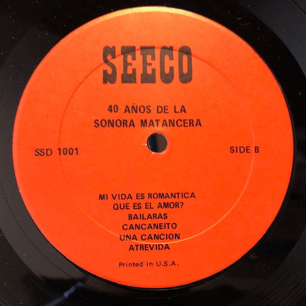 La Sonora Matancera - 40 Años De La Sonora Matancera | Seeco (SSD 1001) - 4 La Sonora Matancera - 40 Años De La Sonora Matancera | Seeco (SSD 1001) - 4