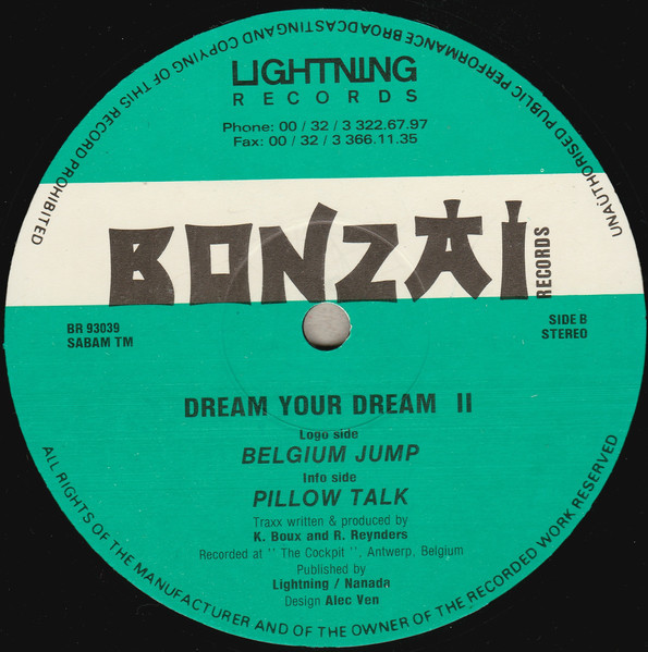 Dream Your Dream - II - The Belgica Wave Anthem | Bonzai Records (BR 93039) - 2