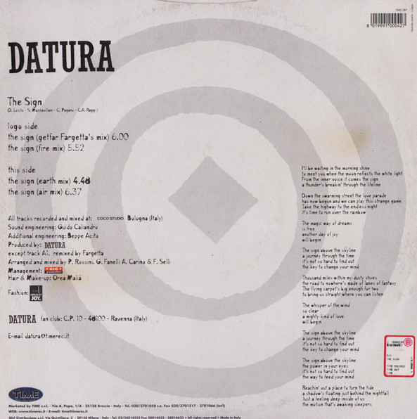 Datura - The Sign | TIME (TIME 087) Datura - The Sign | TIME (TIME 087)