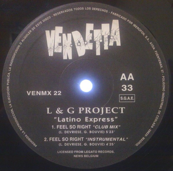 L&G Project - Latino Express | Vendetta Records (VENMX 22) - 3