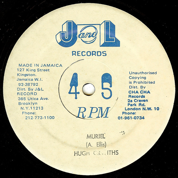 Hugh Griffiths - Muriel / So Much Love | J&L Records (none)