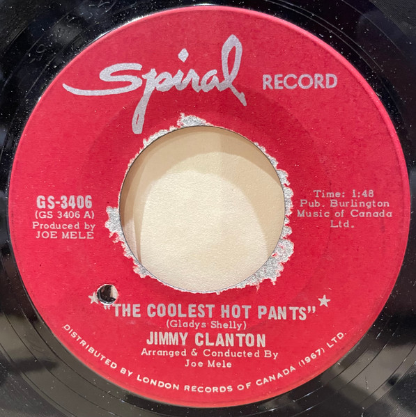 Jimmy Clanton / Piccolino Pop Strings - The Coolest Hot Pants / The Coolest Hot Pants | Spiral Record Corp. (GS-3406) - main Jimmy Clanton / Piccolino Pop Strings - The Coolest Hot Pants / The Coolest Hot Pants | Spiral Record Corp. (GS-3406) - main