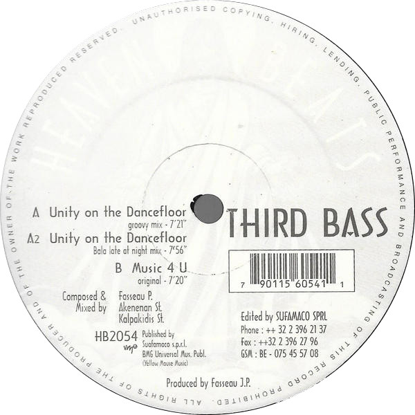 Third Bass - Unity On The Dancefloor | Heaven Beats Rec. (HB 2054)