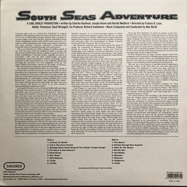 Cinerama Orchestra And Alex North - South Seas Adventure | Dagored (Red147-1) - 2 Cinerama Orchestra And Alex North - South Seas Adventure | Dagored (Red147-1) - 2