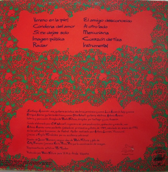 Radio Futura - Veneno En La Piel | Ariola (5F 210638) - 2