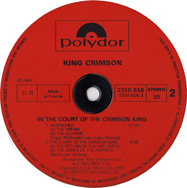 King Crimson - In The Court Of The Crimson King (An Observation By King Crimson) | Polydor (2310 516) - 4 King Crimson - In The Court Of The Crimson King (An Observation By King Crimson) | Polydor (2310 516) - 4