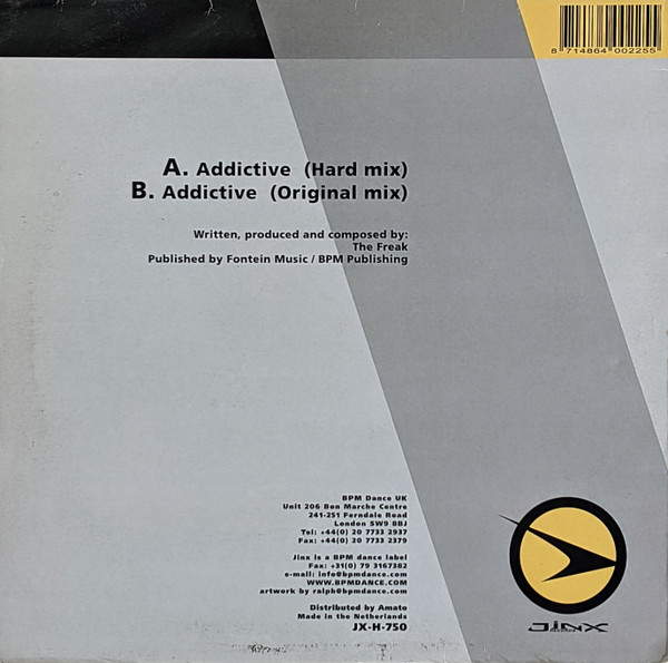 The Freak - Addictive | Jinx Records (JX-H-750) - 2 The Freak - Addictive | Jinx Records (JX-H-750) - 2