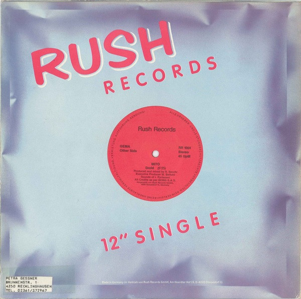 Mito - Droid | Rush Records (RR 1001) - 2