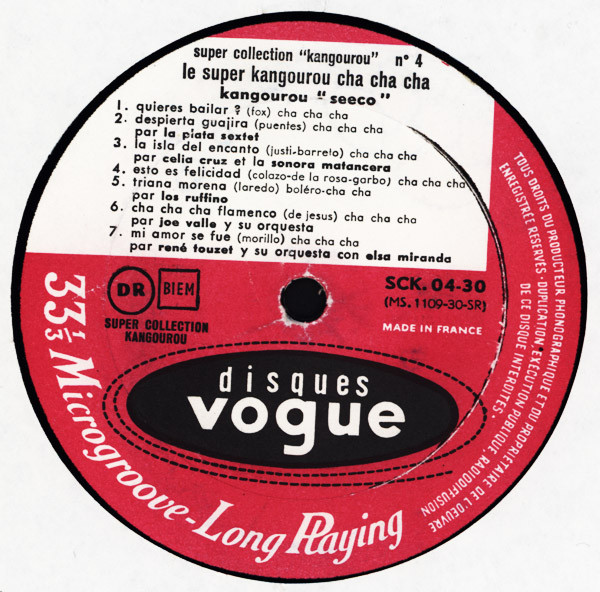 Various - Le Super Kangourou Cha-Cha-Cha | Disques Vogue (SCK. 04-30) - 4