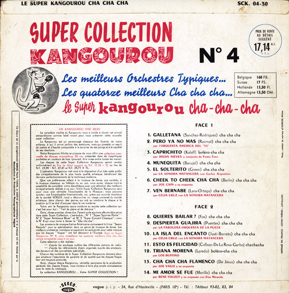 Various - Le Super Kangourou Cha-Cha-Cha | Disques Vogue (SCK. 04-30) - 2
