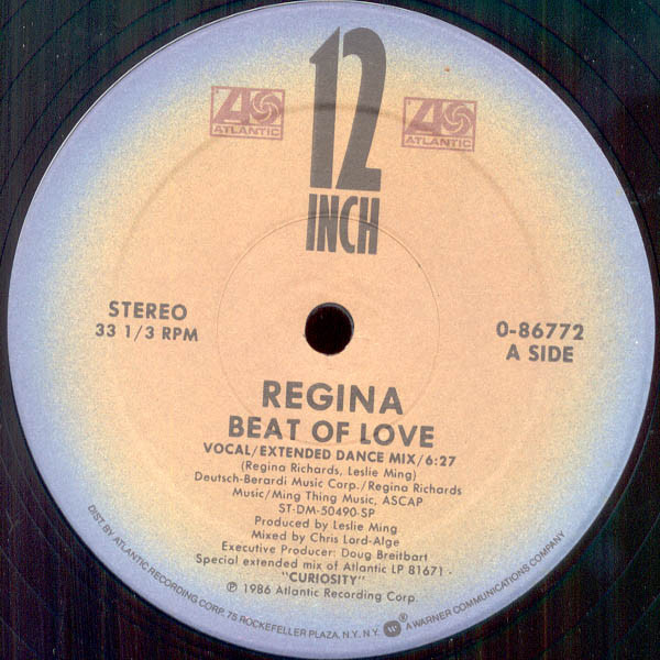 Regina - Beat Of Love | Atlantic (0-86772) - 3