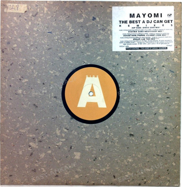 Mayomi - The Best A DJ Can Get (Remixes) | 12INC (12may3)