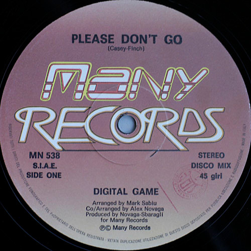 Digital Game - Please Don't Go | Many Records (MN 538) - 3