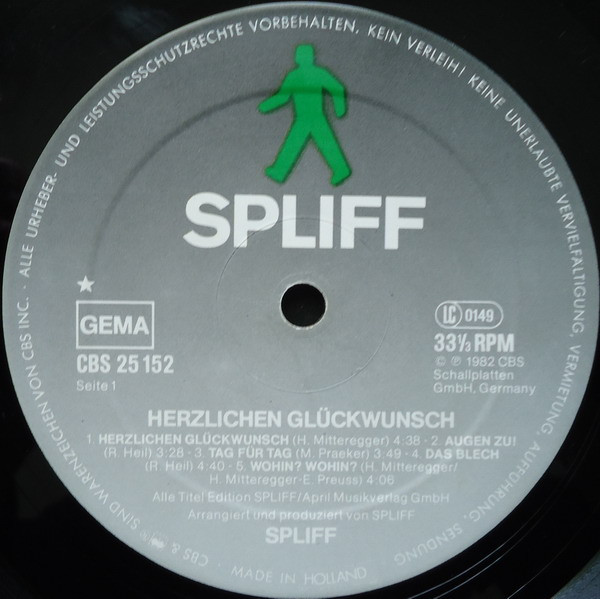 Spliff - Herzlichen Glückwunsch! | CBS (CBS 25 152) - 3