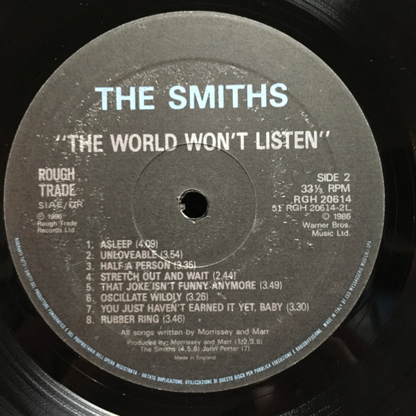 The Smiths - The World Won't Listen | Rough Trade (RGH 20614) - 4
