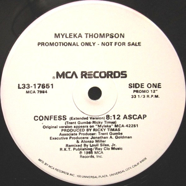 Myleka Thompson - Confess | MCA Records (L33-17651)
