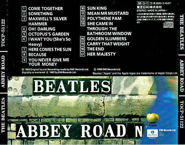 The Beatles - Abbey Road CD | Apple Records (TOCP-51122) - 3 The Beatles - Abbey Road CD | Apple Records (TOCP-51122) - 3