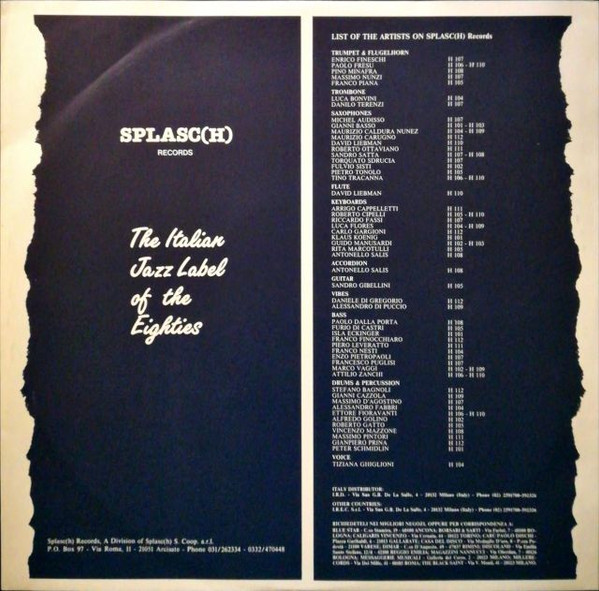 011 Jazz Sextet Featuring Bobby Porcelli - Bursting | Splasc Records (H 114) - 3