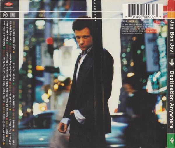 Jon Bon Jovi - Destination Anywhere | Mercury (536 093-2) - 2 Jon Bon Jovi - Destination Anywhere | Mercury (536 093-2) - 2