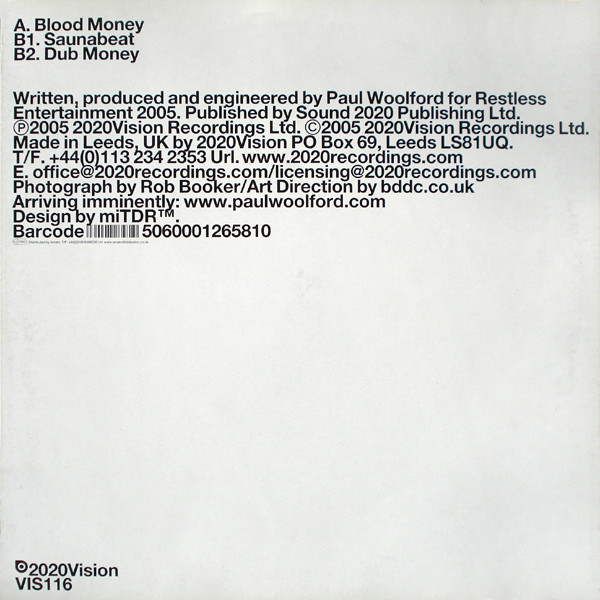 Bobby Peru - Blood Money | 20:20 Vision (VIS116) - 2