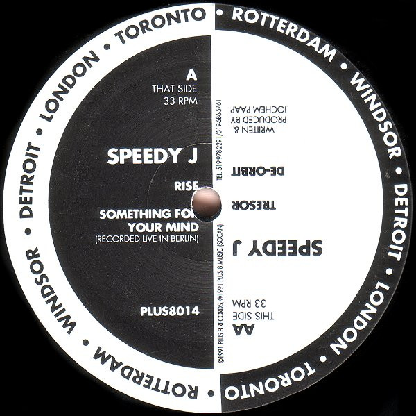 Speedy J - Rise | Plus 8 Records (PLUS8014) - 2 Speedy J - Rise | Plus 8 Records (PLUS8014) - 2