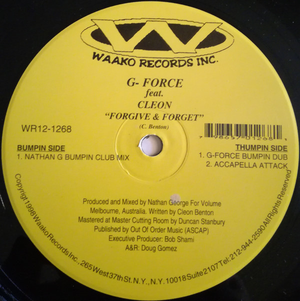 Nathan George Feat. Cleon Benton - Forgive & Forget | Waako Records (WR 12-1268) - main