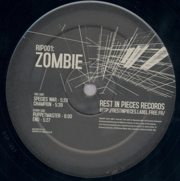 Zombie - Species War | Rest In Pieces Records (RIP001)