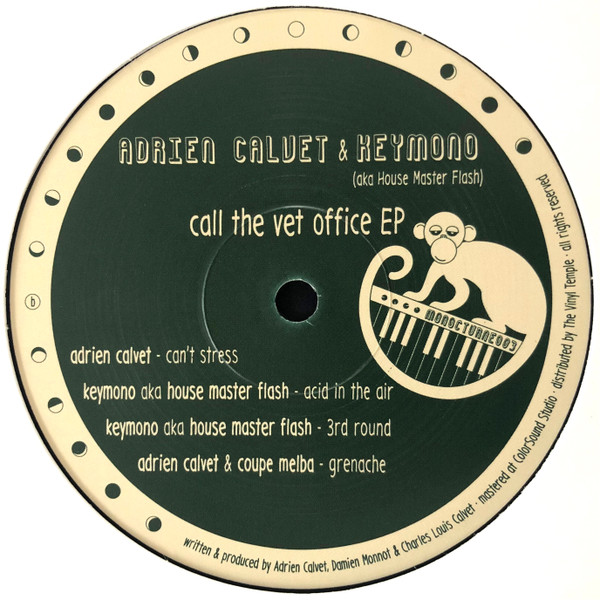 Adrien Calvet & Keymono - Call The Vet Office EP | Monocturne (MONOCTURNE003) - 2