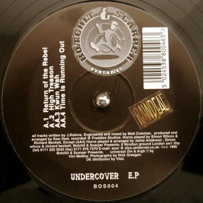 Raw Deal - Undercover EP | Botchit & Scarper (bos004) Raw Deal - Undercover EP | Botchit & Scarper (bos004)